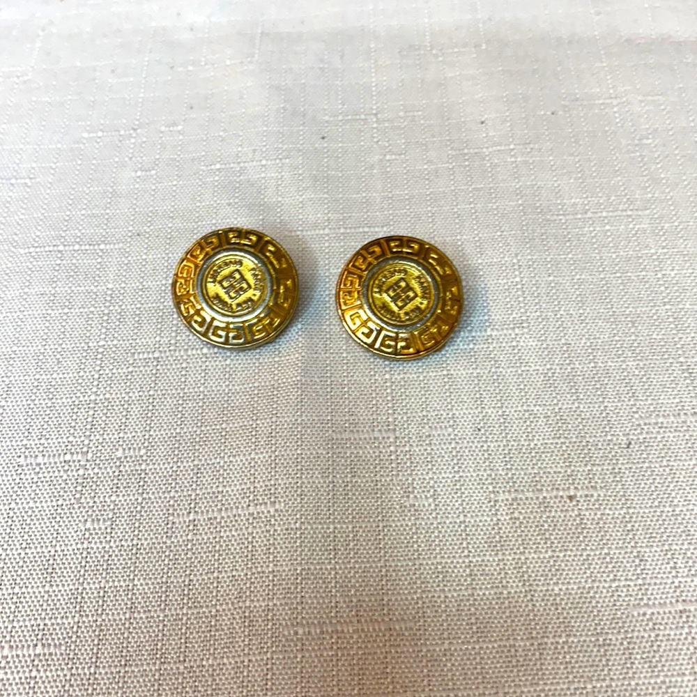 Givenchy preloved 1980’s embossed clip on earrings